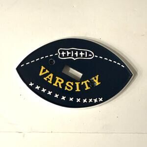 Novelty Light Switch Plate Cover Football Varsity Sports Boys Room Man Cave